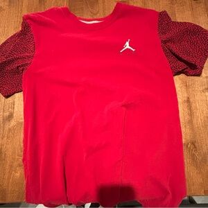 Jordan Kids Red and Black Short Sleeve Tee